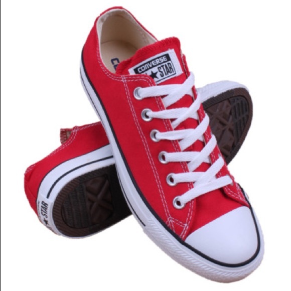 converse red low top